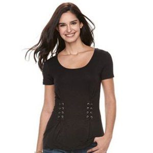 Women's Rock & Republic Lace-Up Corset Top